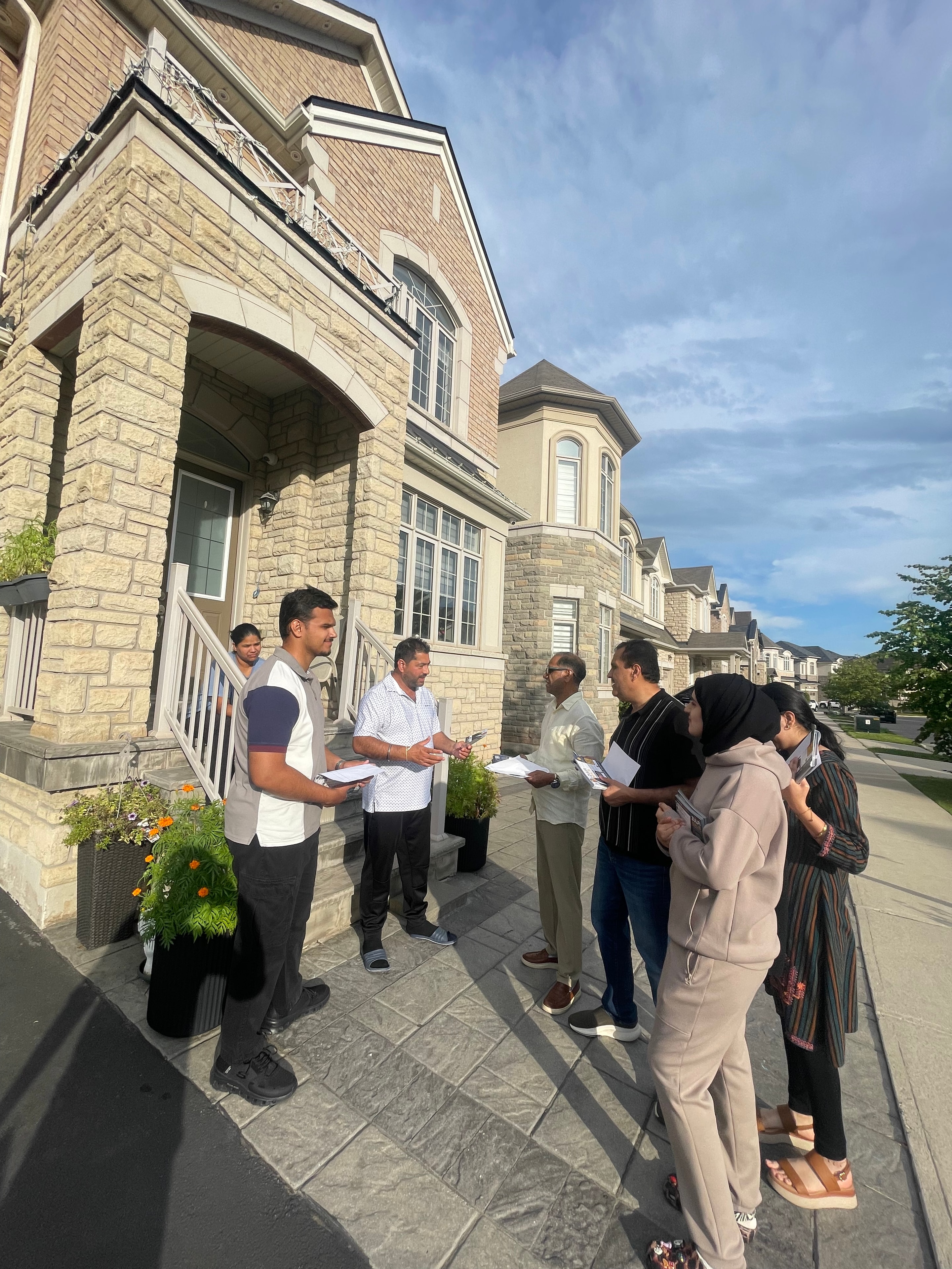 Zulfi Malik on canvassing tour in Ward 7